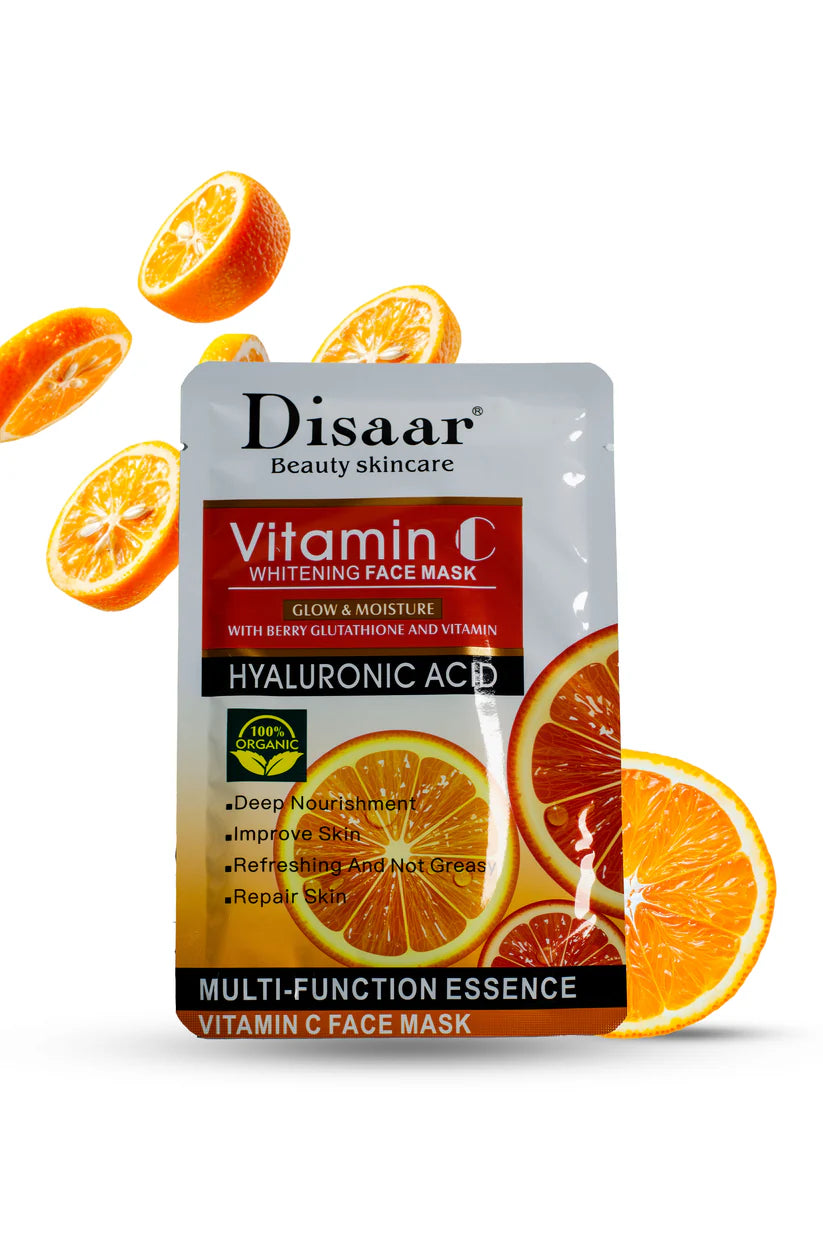 Vitamin C Whitening Face Mask - Hyaluronic Acid | Disaar