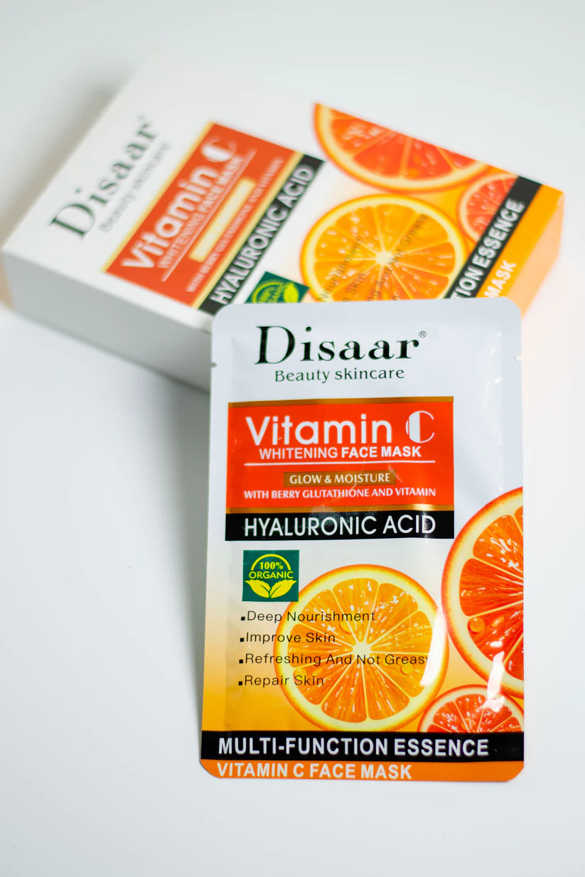 Vitamin C Whitening Face Mask - Hyaluronic Acid | Disaar