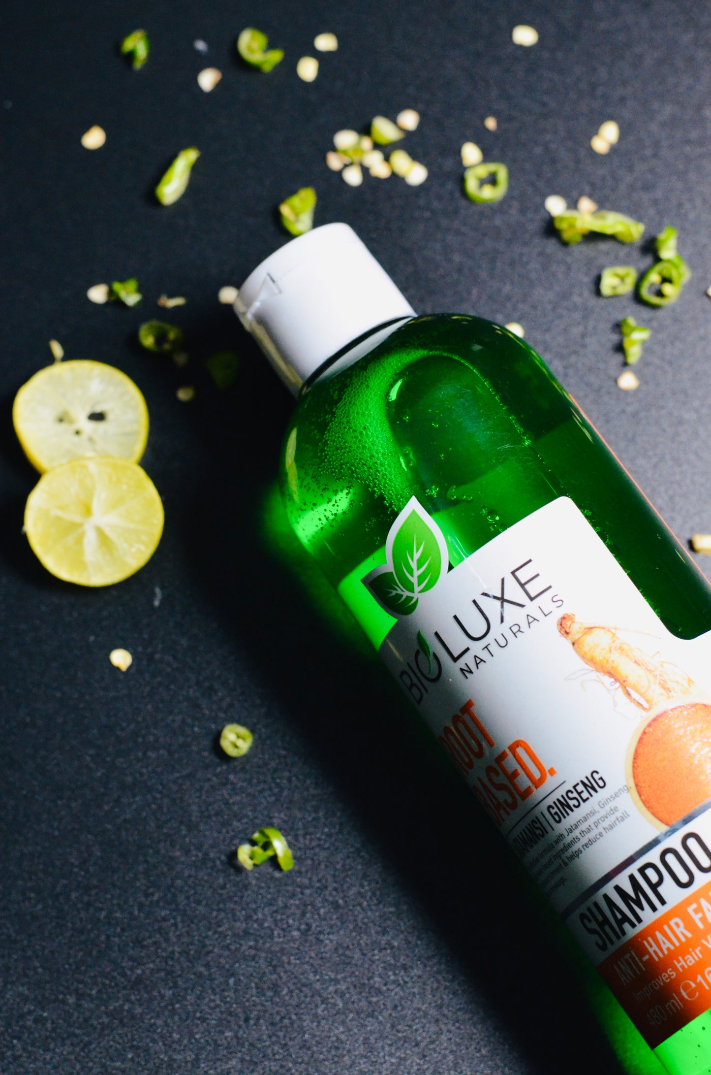 Ginseng Root Shampoo - Strengthen & Revitalize Hair | Bio Luxe (480ml)