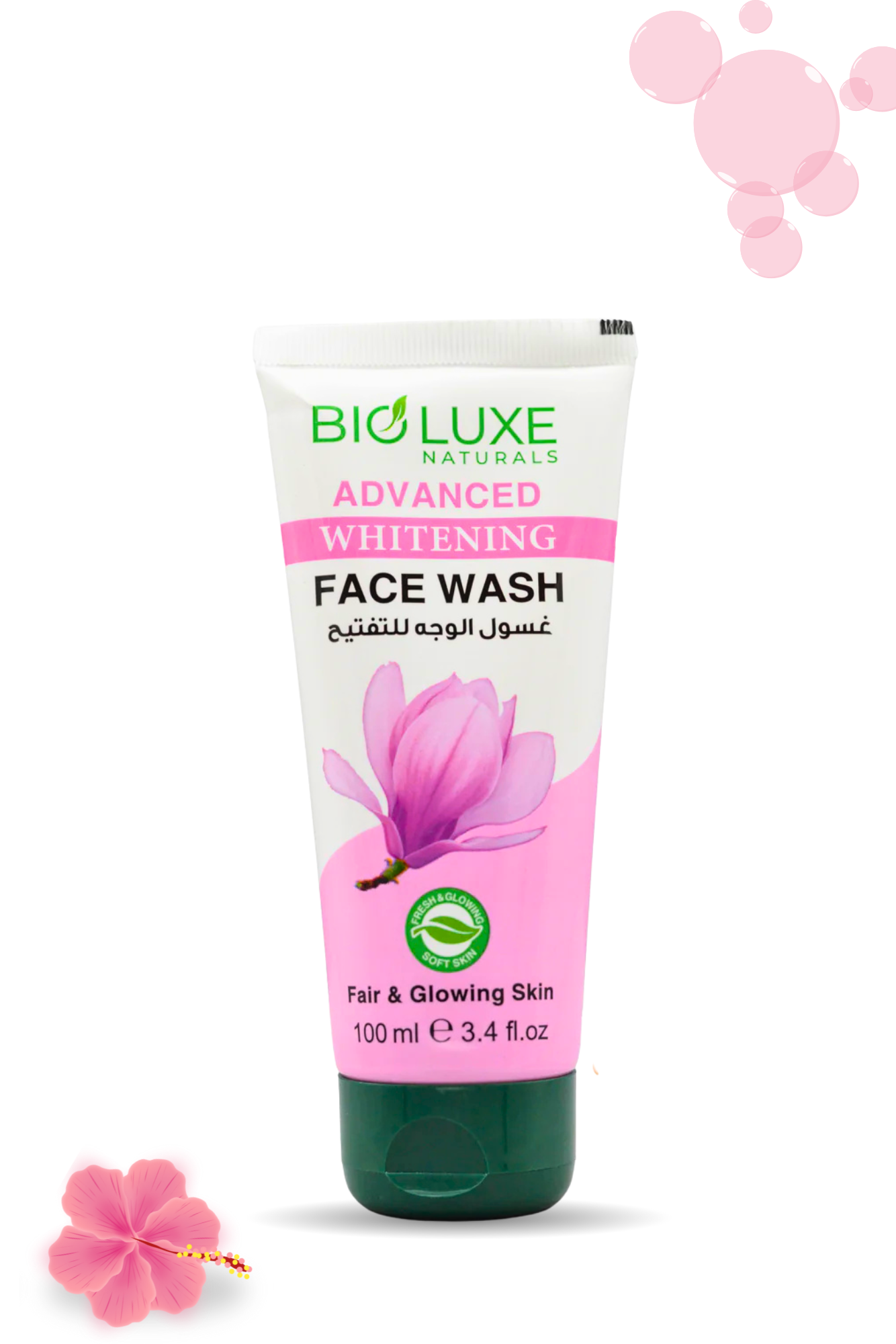 Advanced Whitening Face Wash | Brightening & Spot Reduction Formula |BioLuxe Naturals | 100ml