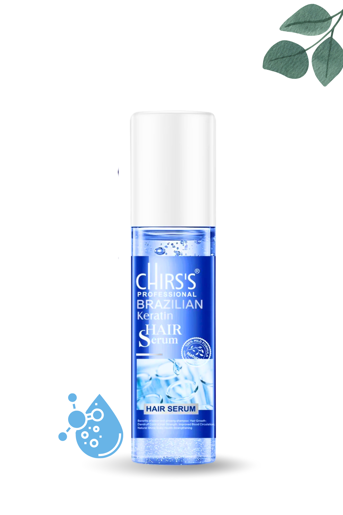 Chirs's Professional Brazilian Keratin Hair Repair Serum for Smooth Frizz Control & Shine Boost | 100 ml