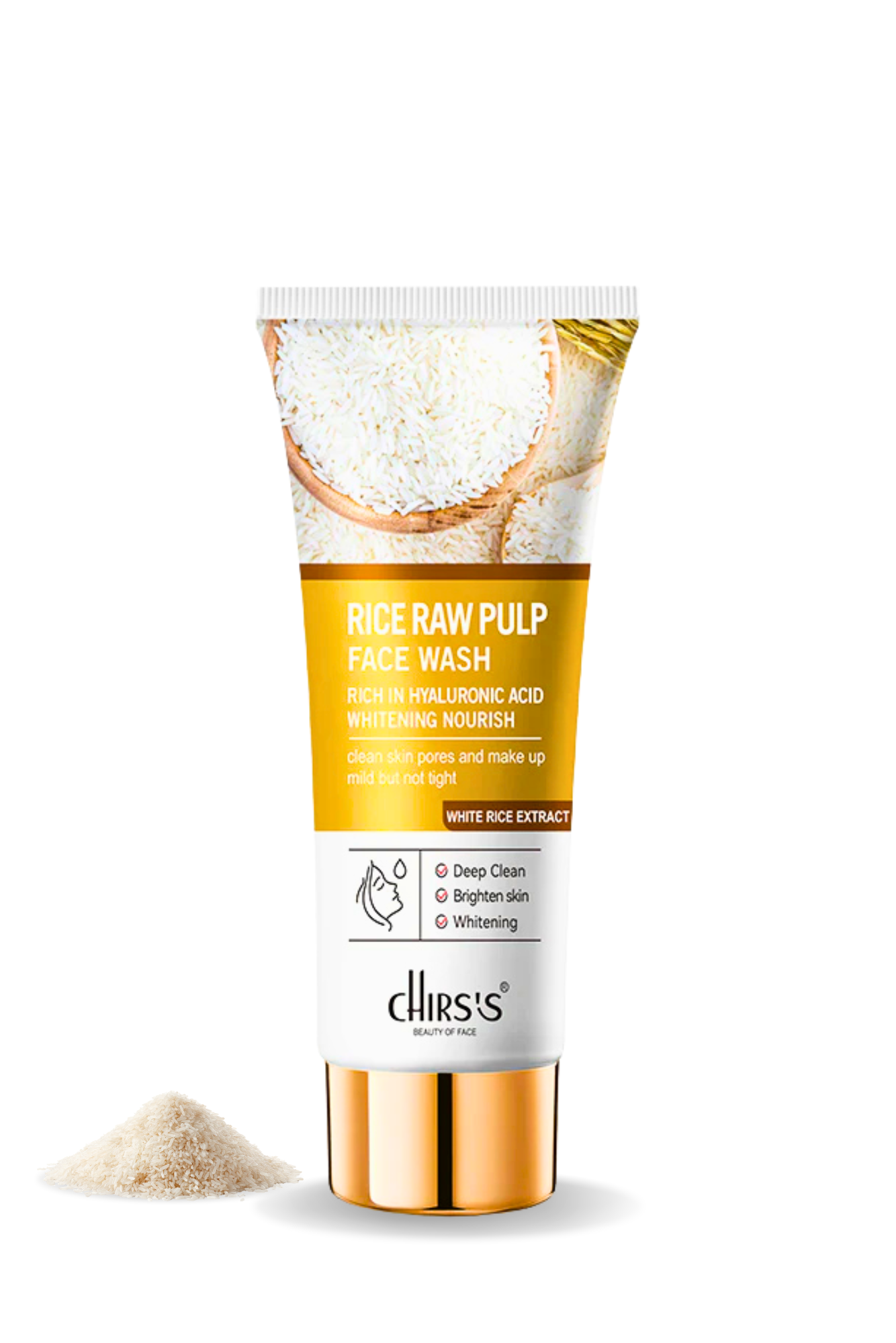 Chris’s Professional Rice Raw Pulp Face Wash – Brightening & Glow Cleanser | 100ml