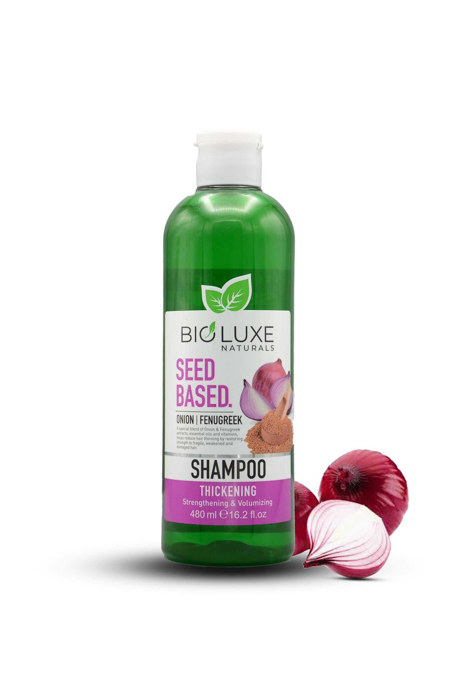 Onion & Fenugreek Seed Shampoo - Hair Growth & Strength Formula | Bio Luxe (480ml)