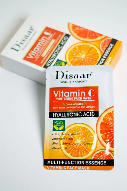 Vitamin C Whitening Face Mask - Hyaluronic Acid | Disaar