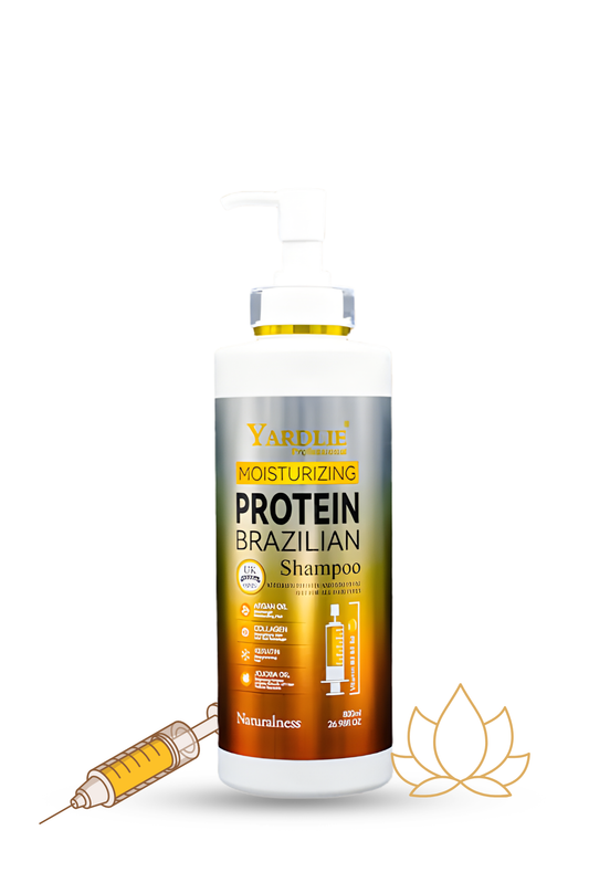 Yardlie Professional Brazilian Protein Shampoo – Moisturising & Argan Oil Infused | Hair Repair & Smoothening | Free Hair Injection | 800ml