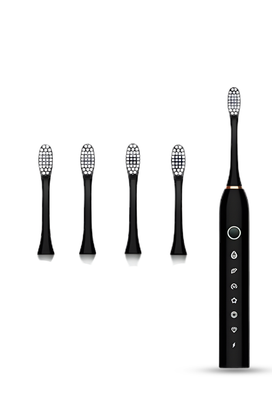 Electric Toothbrush 6 Modes – Waterproof Sonic Tooth Brush | Deep Cleaning with 4 Replaceable Heads