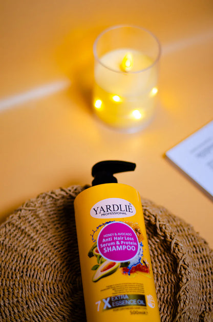 Honey & Avocado Shampoo - Anti Hair Loss - Serum & Protein | Yardlie (500m)