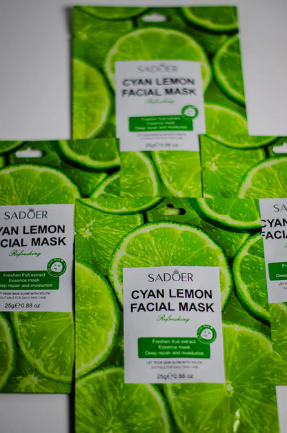 Cyan Lemon Facial Mask - Brightening | Sadoer
