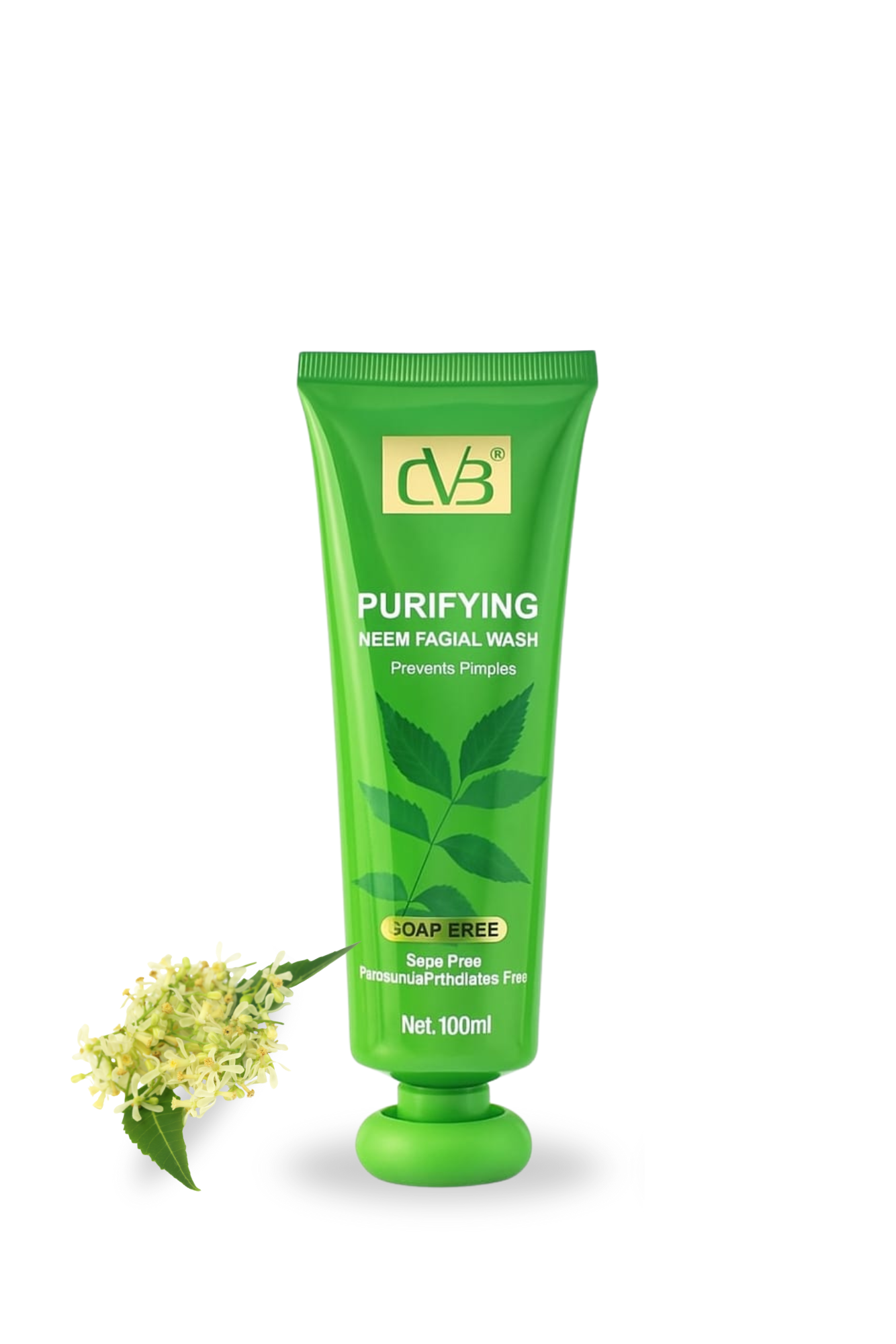 CVB | Purifying Neem Facial Wash | Anti-Acne | Oil Control | Deep Clean for Clear Skin | 100ml