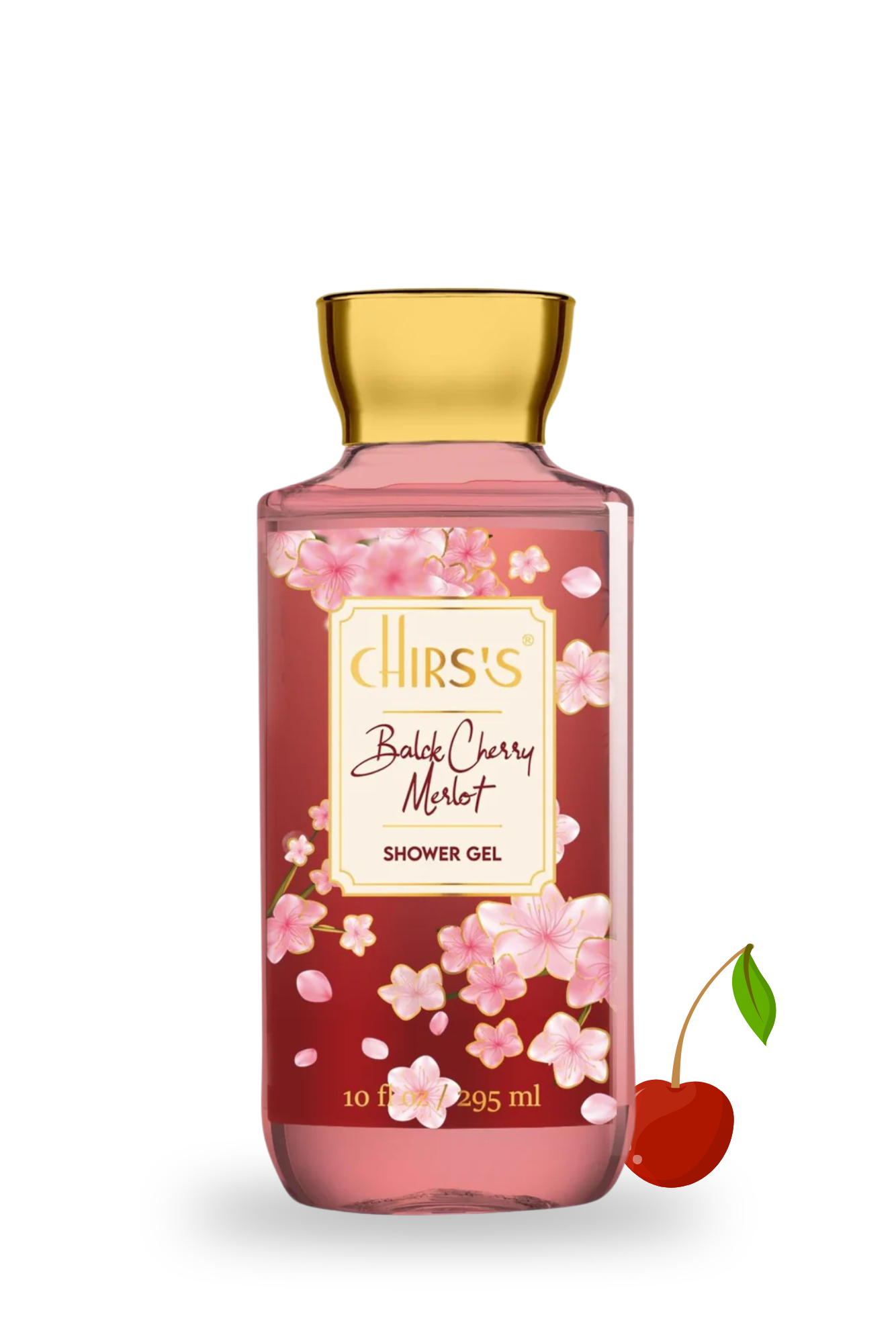 Chris’s Professional Black Cherry Merlot Shower Gel – Fragrant & Moisturizing Body Wash | 295ml