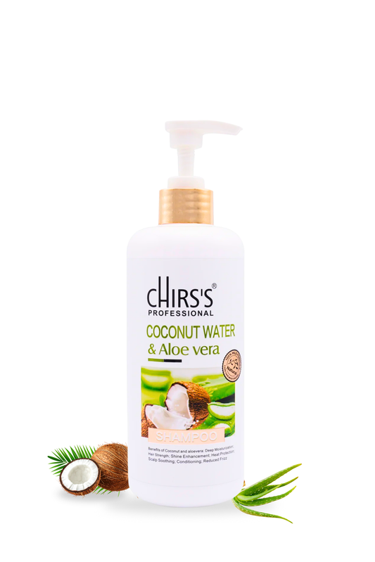 Chirs's Professional Coconut Water & Aloe Vera Hydrating Shampoo for Moisture Balance & Smooth Hair | 400 ml