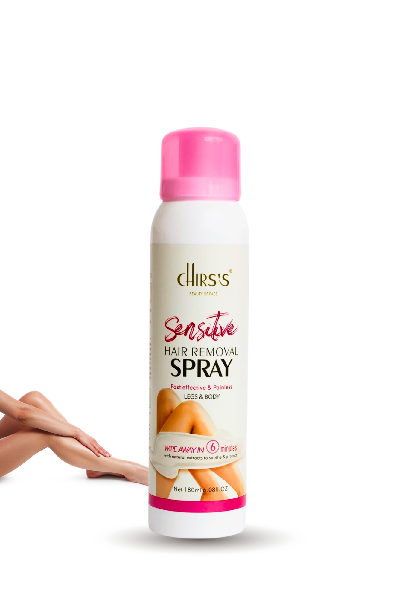 Chris’s Professional Sensitive Hair Removal Spray – Painless & Easy Hair Remover | 180ml