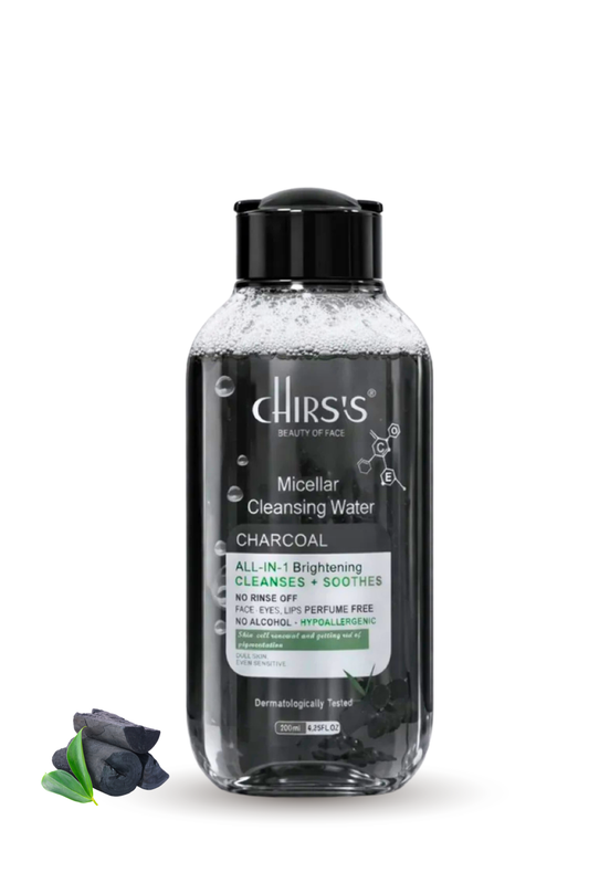 Chris’s Professional Charcoal Micellar Cleansing Water – All-in-1 Brightening Cleanse & Soothe | 125 ml