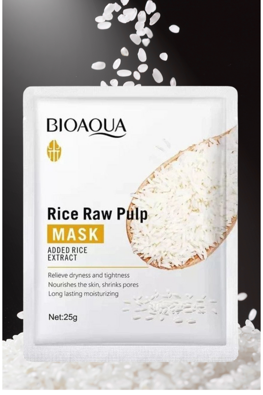 Rice Raw Pulp Face Mask – Brightening & Hydrating | BIOAQUA (25g)
