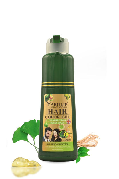 Hair Color Gel – Natural Black &  Dark Brown - No Ammonia (200ml) | Yardlie