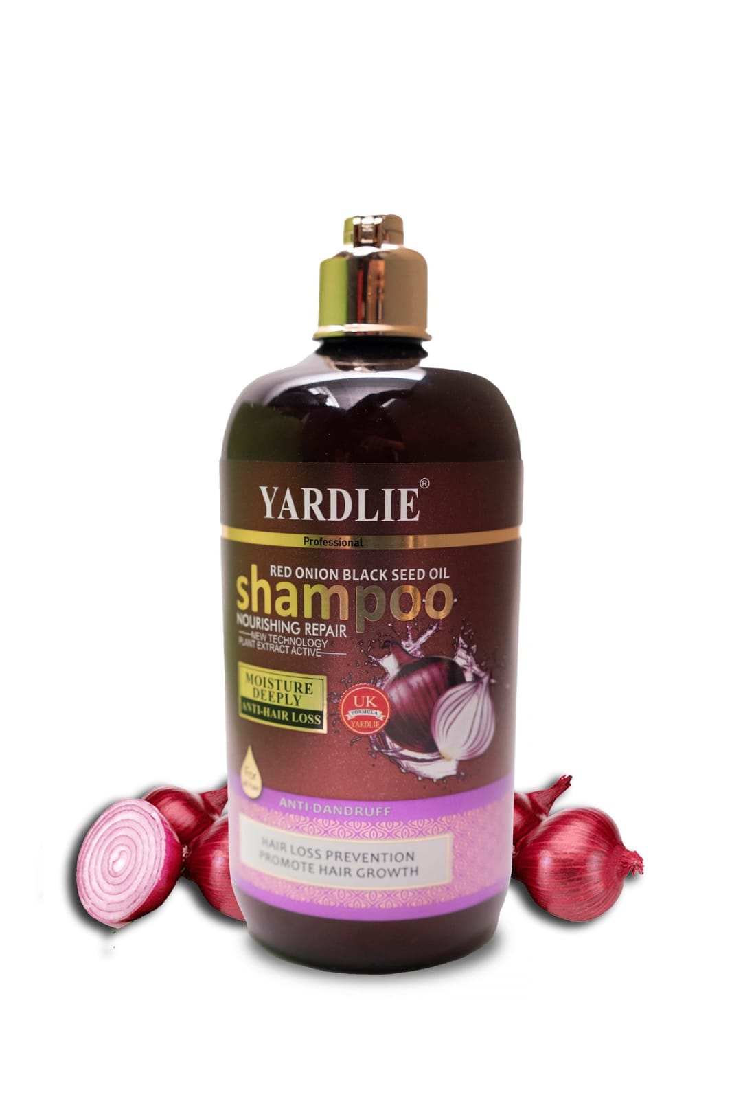 Red Onion & Black Seed Shampoo - Hair Growth & Scalp Care | Yardlie (500ml)