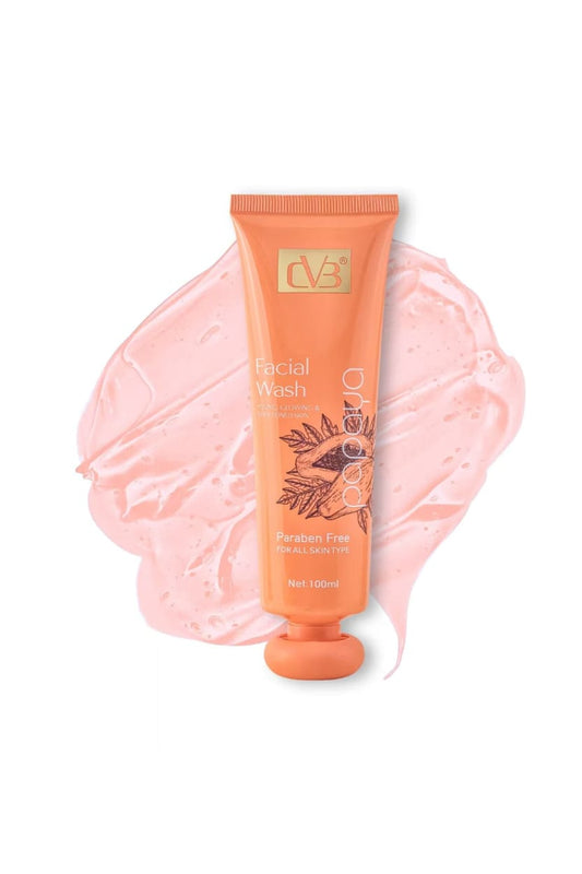 Papaya Facial Wash – Brightening - Tan Removal - Skin Renewal - Cleanser | CVB (100ML)