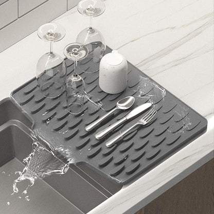 Silicone Dish Drying Mat Heat Resistant Kitchen Drying Mat | Large Size