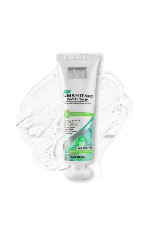 7-in-1 Skin Whitening Facial Wash – Brightening - Deep Clean - Anti-Acne - Oil Control | CVB (100ML)