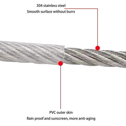 Stainless Steel PVC Coated Clothes Drying Rope