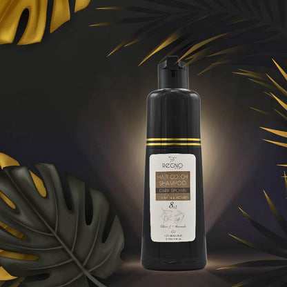 Hair Color Shampoo – Natural Black & Brown, No Ammonia, Long Lasting | Regno (~200ml)