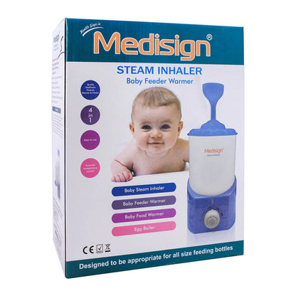 Medisign 4-In-1 Steam Inhaler + Feeder & Food Warmer + Egg Boiler
