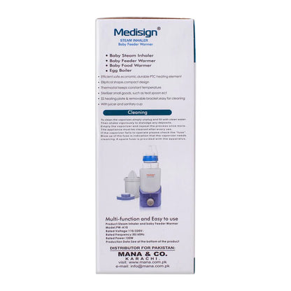 Medisign 4-In-1 Steam Inhaler + Feeder & Food Warmer + Egg Boiler