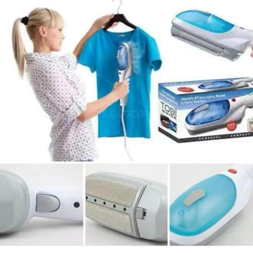 STEAM IRON PORTABLE HANDHELD CLOTHES GARMENT STEAMER TOBI