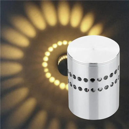 RGB Spiral LED Wall Light 3W